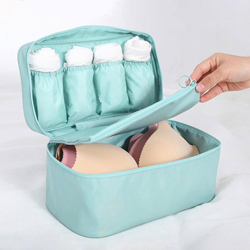 Tragbare Reise-Aufbewahrungstasche, multifunktionale BH-Unterwäsche-Organizer-Taschen, Kulturbeutel, Kosmetiktasche für Outdoor-Reisen