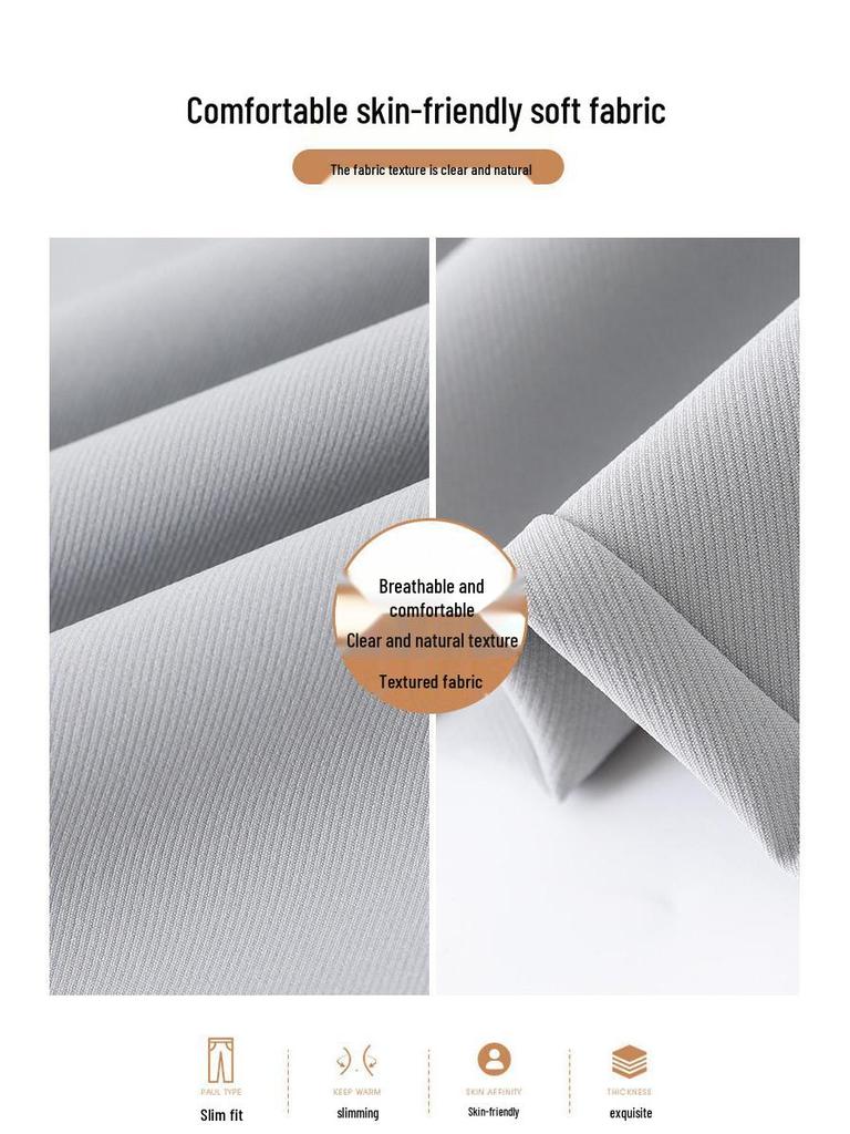 2026 Spring/Summer Women's High-Quality Cropped Trousers: Fashionable Drape Suit, Thin & Casual