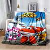 Cartoon Anime Super Wings Throws Blanket for Bedding Picnic Kid Super Soft Cute kawai high quality Flannel Blanket birthday gift