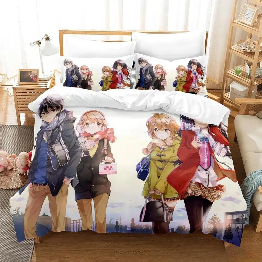 3D Print Anime Masamune-kun No Revenge Bedding Set Single Twin Full Queen King Size Bed Set Adult Kid Bedroom Duvet Cover Sets
