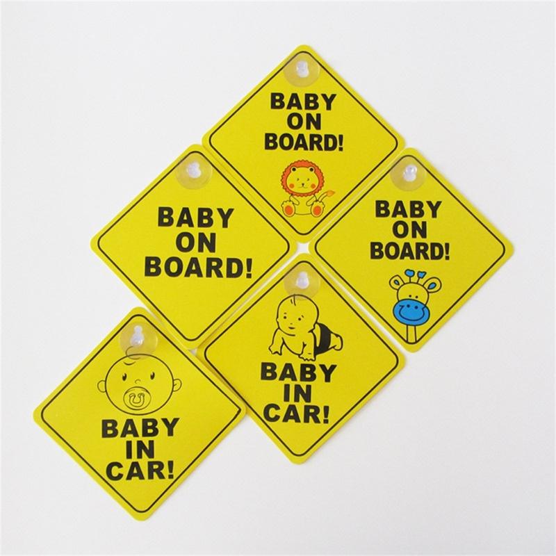 Baby On Boards Car Stickers Waterproof Baby On Boards Decal not  Magnetic Baby Sign Car Decal for Maximums Road Safety