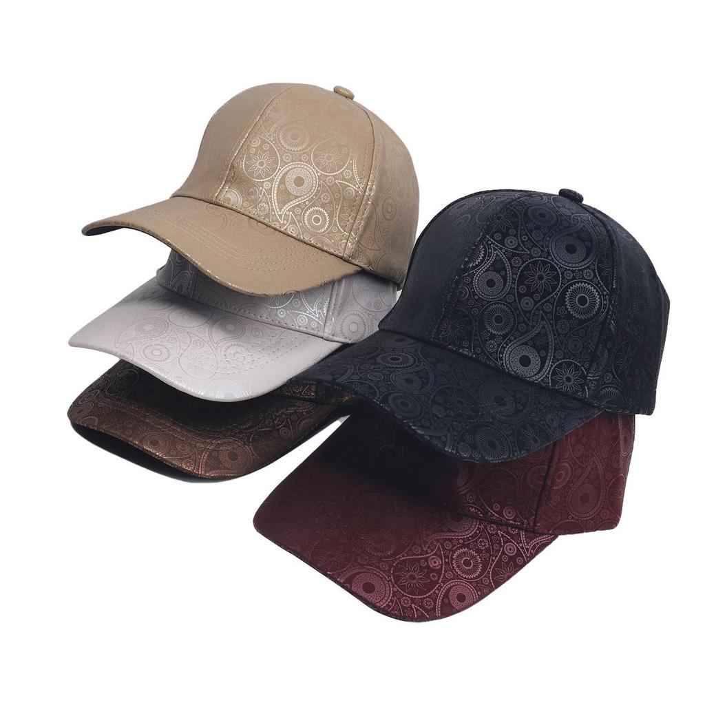 Women's Jacquard Pattern Baseball Cap - Sun Protection Duckbill Hat for Outdoors