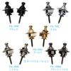Parksons Metal Strap Lock Pins for Guitar Bass Set of 2 Black Nickel PSL-700BN