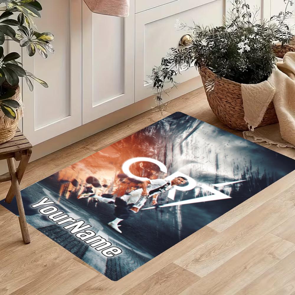 Cristiano Ronaldo Customize Your Name Kitchen Rug Runner Rug Laundry Mat Hallway Entryway The Best Gift Choice