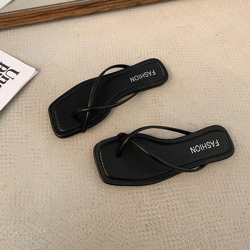 Flip-flops Summer Fairy Wind Casual Fashion Korean Retro Ins Pinch Foot Vacation Beach Cool Slippers