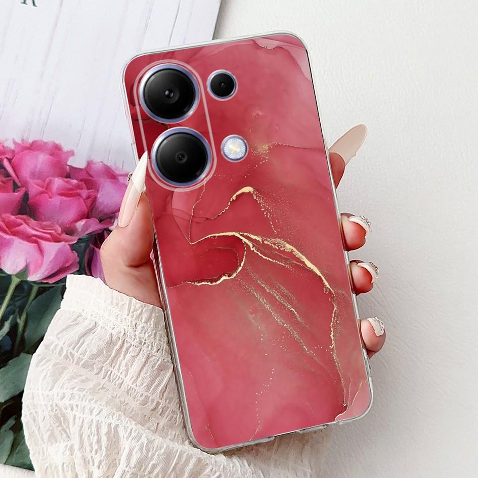 Pro pouzdro Xiaomi Redmi Note 13 Kryt Note 13 Pro Populární malovaný květinový měkký silikonový kryt na telefon Pro Redmi Note13 Pro 4G 5G Funda