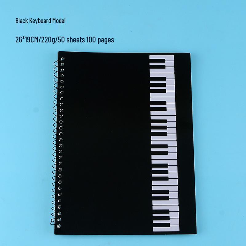 

Loose-Leaf Piano Staff Notebook: Thickened, Large Space for Music Theory and Scores