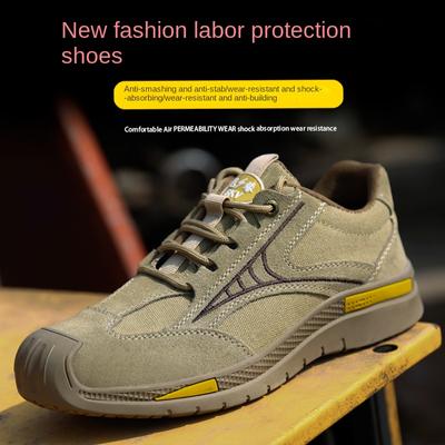 Labor Insurance Shoes Men's Anti-smashing and Anti-puncture Shoes Comfortable Wear-resistant Non-slip Protective Safety Shoes