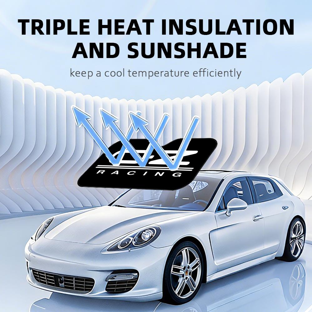 OZ O.Z Racing Sun Visor Reusable Aluminum Foil UV Protector Heat Three-layer Insulation Windshield SunshadesWindshield Sunshades 1