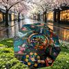 Custom Name Personalized Dragon Ball Z Print Umbrella, Auto Open Close, 8‑Rib Sturdy Frame, Commute Camping Hiking Use, Birthday Gift