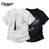 Women's New Chinese Style Bamboo Leaf Embroidery T-Shirt