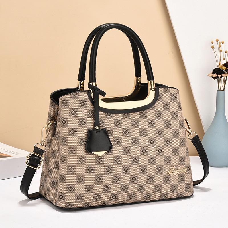 

Stylish And Spacious Women s Tote Bag In Coffee And Earthy Yellow For Daily Use Khaki Black