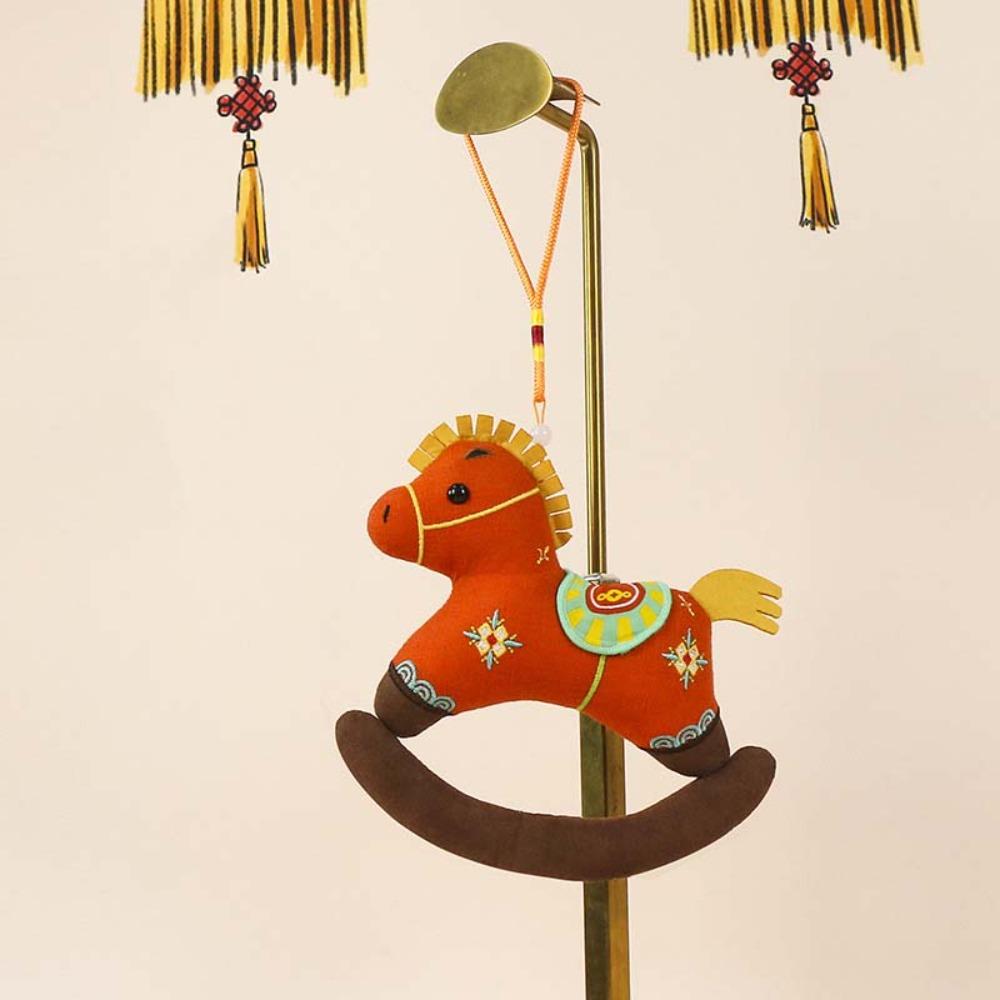 Mascot 2026 New Year Pendant Hanging Horse Horse Toy Doll Lucky Red Bag Pendant for Car