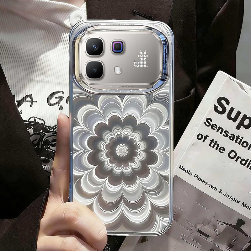 

Модный Лазерный Цветочный Чехол для Infinix Note 60 Pro Smart 20 Hot 60 Pro 60i 40 30 Tecno Spark 40 40C 30C 20 10 GO Чехол-Крышка Мягкий ТПУ Задние Чехлы для Телефона Infinix Note 60 белый