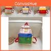 Fashionable Dual Tone Preschool Backpack For Boys And Girls With Durable Canvas Material