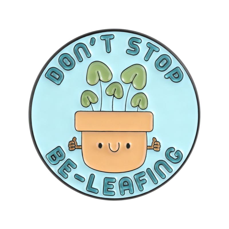 

Funny Potted Plant Enamel Pins Set Succulent Cactus Brooches Humorous Quote Badges For Backpacks Jewelry Gift For Friends