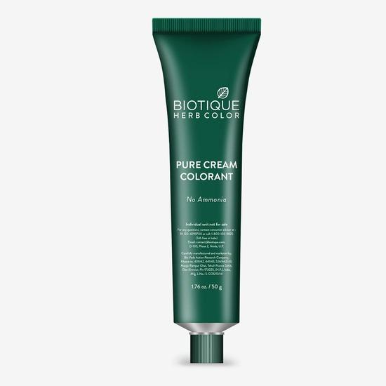 Biotique Herbcolor Balsam Hårfarge l Ammoniakkfri Hårfarge l 50g + 110ml| Brun 4N (Pakke med 1)