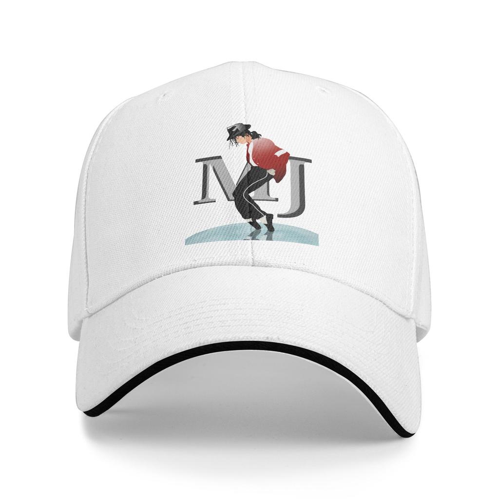 MJ Pop King Baseball Caps Hip Hop Music Sandwich Hats for Unisex Women Adjustable Dad Hat Sport