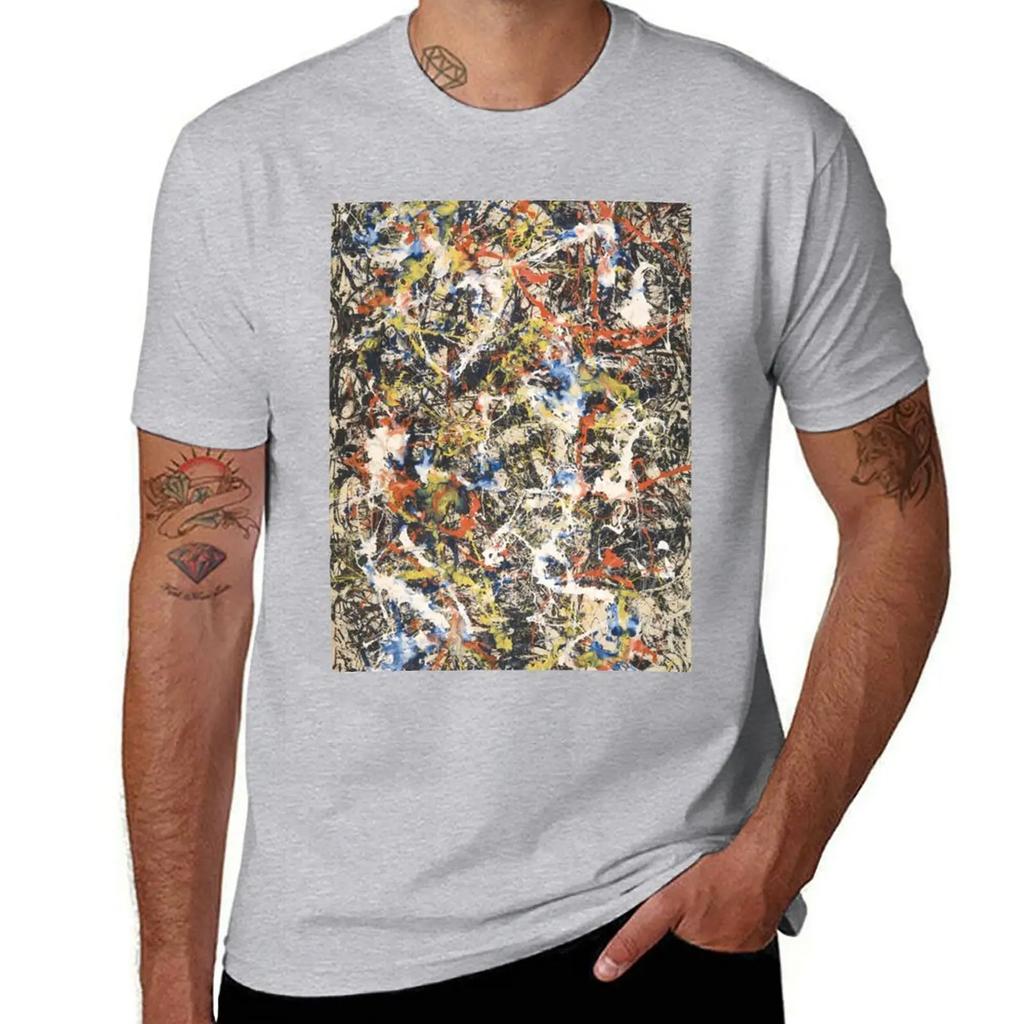Jackson Pollack - Convergence T-Shirt blanks kawaii clothes sweat cotton graphic tees oversized t shirt men