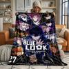 Blue Lock Ultra Soft Flannel Throw Blanket Warm Cozy Blanket for Bed Couch or outdoor best gift