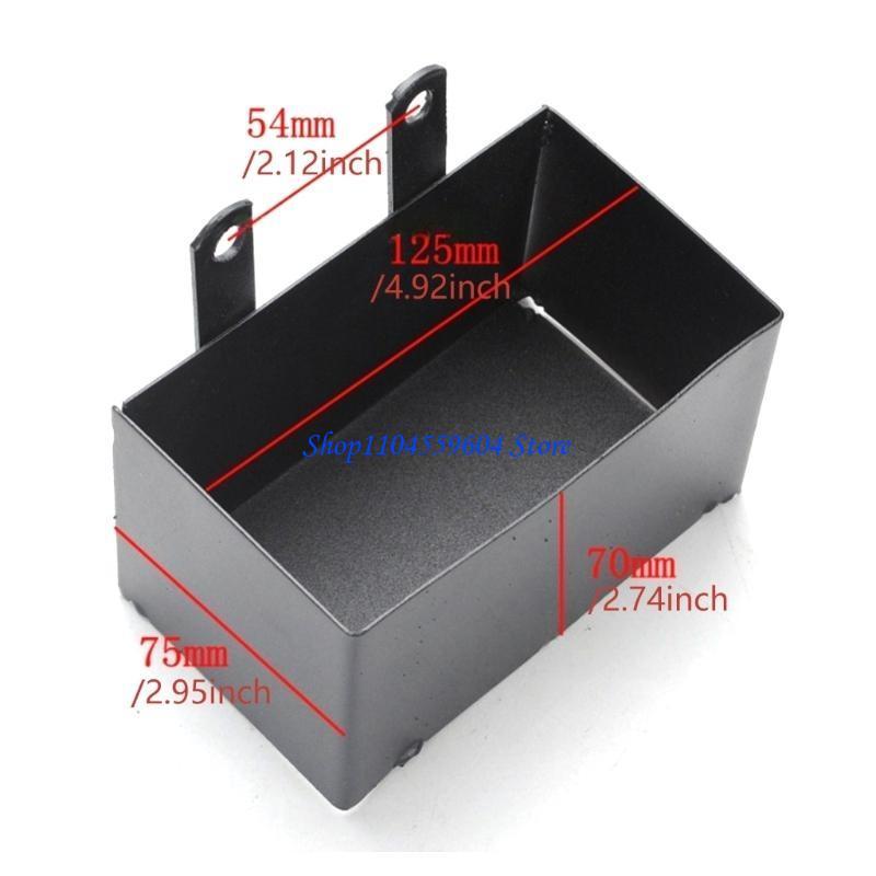 12QM High Efficiency Battery Box Small Metal Battery Tray Shockproof Motorcycle Battery Storage Box for Mini Motorcycles