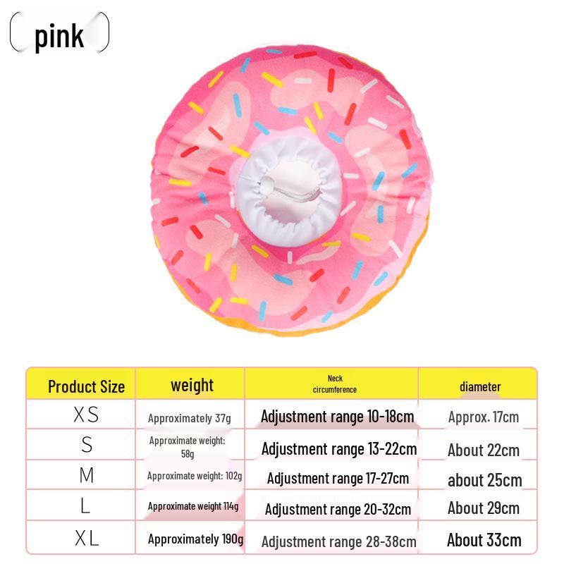 

Soft Donut Anti-Bite Pet Collar for Dogs, Cats, and Rabbits XS