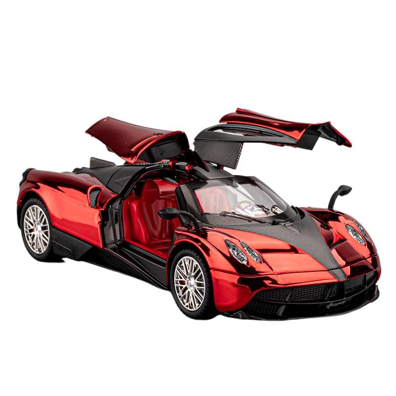 1/24 Pagani Huayra Dinastia Legierung Galvanik Sportwagenmodell Metall Rennwagen Fahrzeuge Modell Sound und Licht Kinderspielzeug Geschenk
