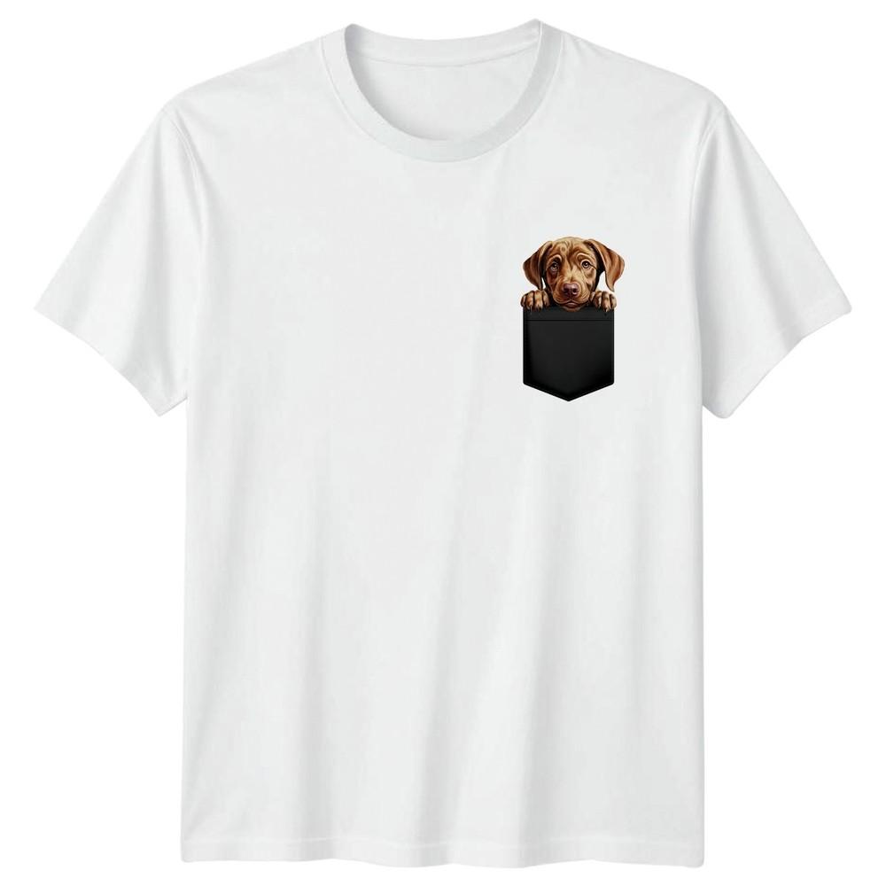 Puppy Peeking Dogs Animals Unisexs TShirt Unisexs Tee Graphic Unisex Top S