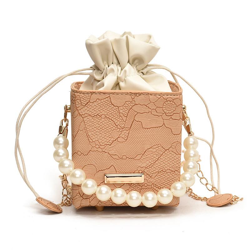 Fashionable Minimalist Pearl Handheld Bucket Bag For Women With Unique Chain Strap