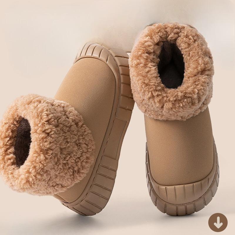Anti-slip Thick-soled Plush Warm Cotton Shoes for Women