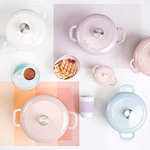 Fissler Karen Cocotte 18cm White Cast Iron Enamel Pot (Official Japanese Product) EMP-C182N001W