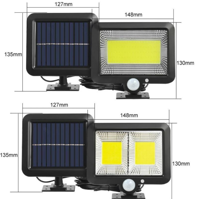 LED Solar Lights Split Wall Lamp Motion Sensor Sunlight Light 3 Mode Outdoor Waterproof Emergency Street Garden Security Light