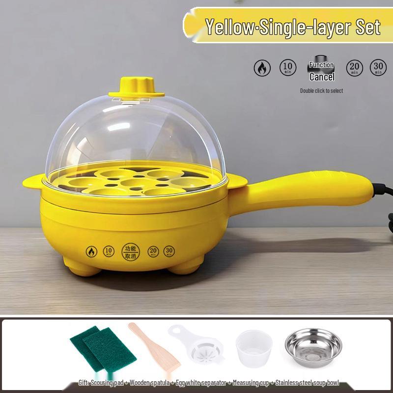 Canxiang Non-Stick Electric Frying Pan: Poached Eggs, Dumplings, Pot Stickers & Breakfast Cooker
