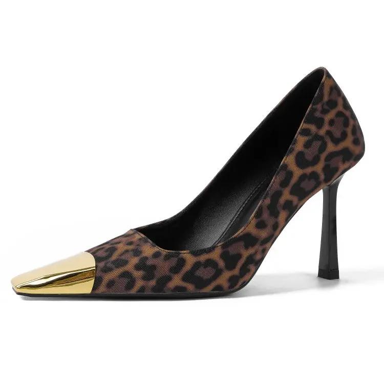 Fashion Ladies Pumps Square Heels Women's Shoes Toe on Heeled High Quick Delivery Non Slip Summer 2025 Stylish Trend Vacation Beau Today