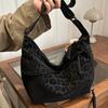 1 Stück Leopardenmuster Umhängetasche für Damen, Trendige Lässige Schultertasche mit Verstellbarem Riemen, Modische Reißverschlusstasche