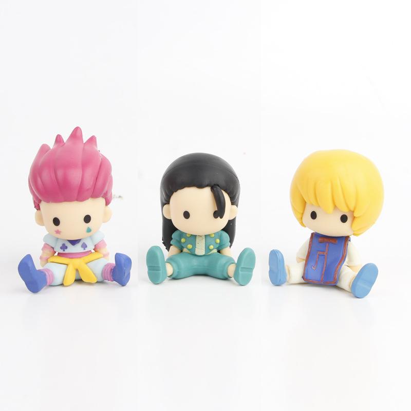 6ks 7cm HUNTER×HUNTER Anime zboží Killua Zoldyck GON·FREECSS Akční figurky Model Panenka Auto Stolní Dekorace Dárek Hračka