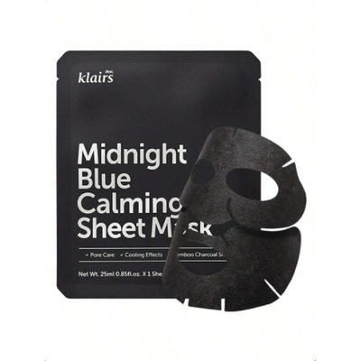 Dear, Klairs Zklidňující plátýnková maska Midnight Blue 10 kusů, Zklidňuje podrážděnou, přehřátou pleť, Pro problematickou a citlivou pleť, Korejská krása