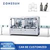 ZONESUN ZS-WB12A Hochdruck-Flaschenreinigungs- und Trocknungsmaschinen-Produktionslinie Glas Wein Getränke Saftflasche Wunsch Ausrüstung