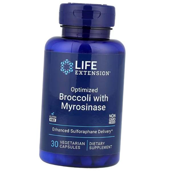 

Брокколи из мирозиназа, Optimized Broccoli and Myrosinase, Life Extension 30вегкапс (71346038) 30vcaps