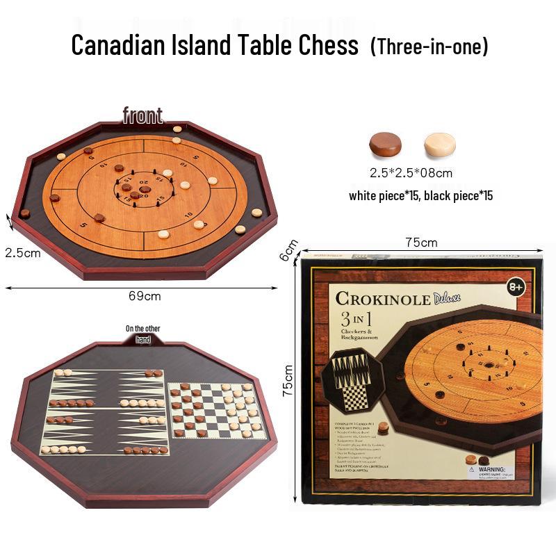 

Роскошный канадский островной стол для шахмат и игры в щелчки крокинол