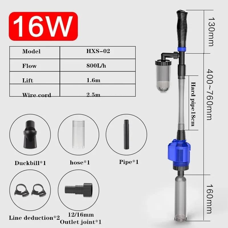

Aquarium Siphon Operated Cleaner Electric Siphon Filter Vacuum Gravel Water Changer Fish Tank Sand Washer US Plug