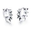 1Pair Personality Rivet Titanium Steel Punk Stud Earring Gothic Hoop Earrings Fashion Unisex Sharp Needle Ear Buckle