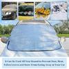 Car Windshield Snow Cover, Magnetic Windshield Snow Cover 4-Layer Protection For Snow, Ice, Frost, Sunlight, Car Windshield Cover With Side Mirror