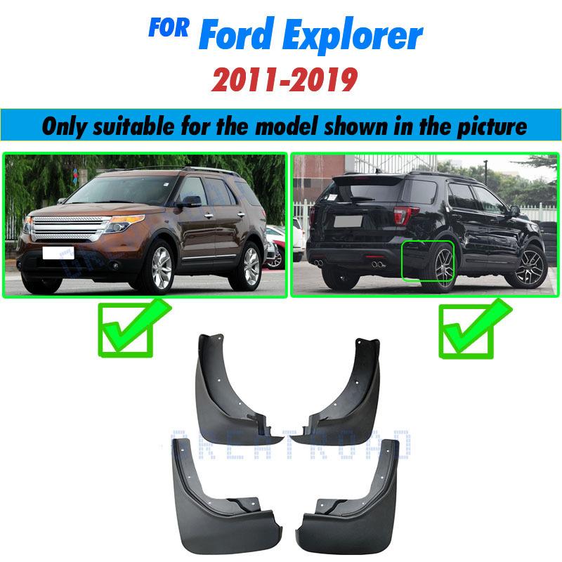 

Формованные брызговики в стиле OE для Ford Explorer 2011-2019 Брызговики Защитные щитки Защитные накладки Брызговики Автостайлинг