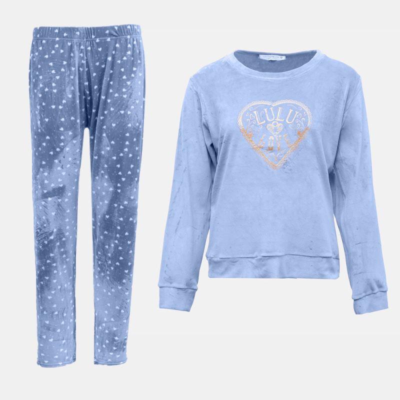 

Pyjamas lulu-femme-ah2025-26-030 Woman LULU CASTAGNETTE L/XL синий