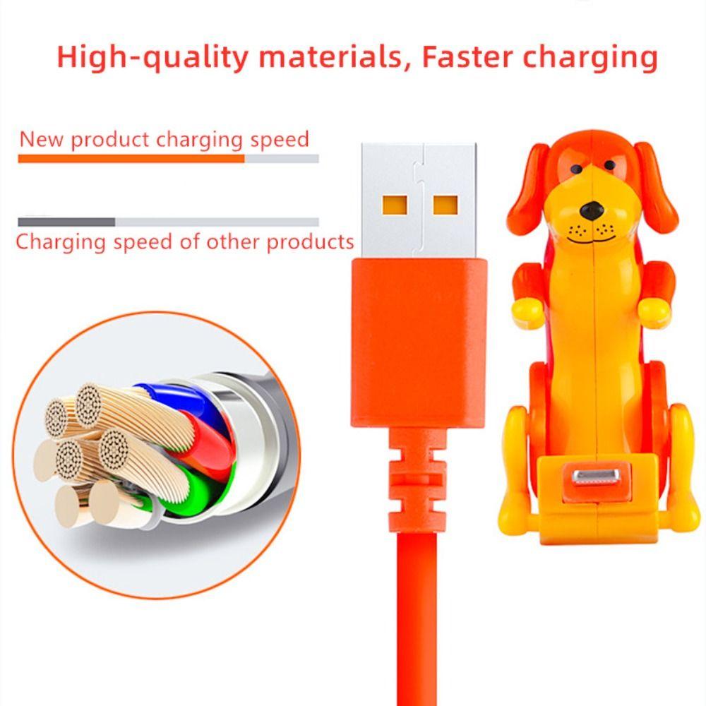 Type C Cable Mobile Phone Accessory Fast Charging Wire Dog Charging Cable Data Cable Charger Line