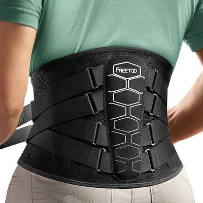 FREETOO Waist Support Belt Waist Corset Hard Fixed Support Super Flexible 3D Knit Mesh Structure Get Stuffy Unisex M Size Circumference [Ergonomic