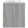 Wall Mounted TV Cabinet with LED Lighting Grey Sonoma 80 x 31 x 35 cm
