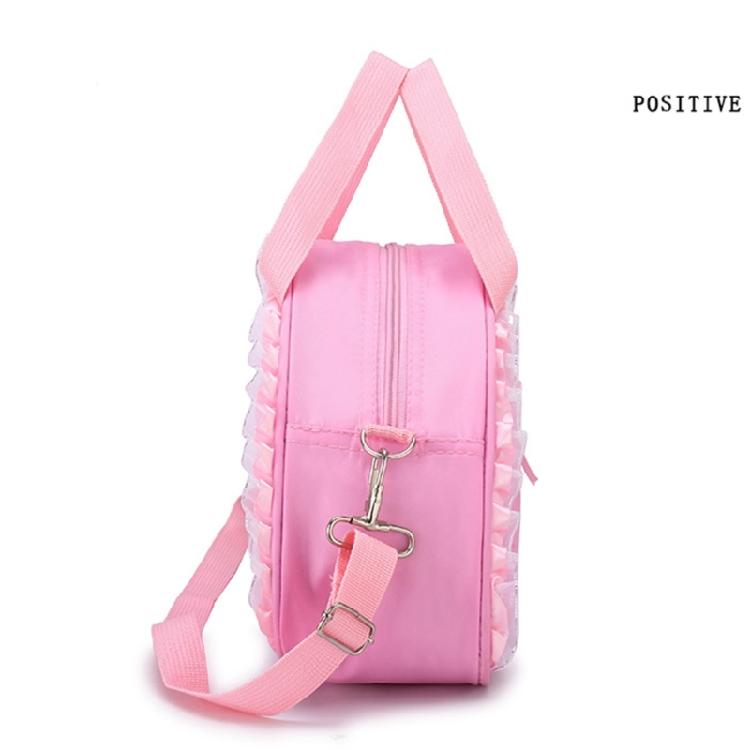 Girl Ruffle Lace Ballet Dance Bag Cute Handbag Crossbody Shoulder Bag Backpack