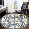 1pc Whirling Cats Office Round Area Rug, Indoor Mat Suitable For Office, Under Office Chairs Bedroom Living Room Home Decor, Room Deco